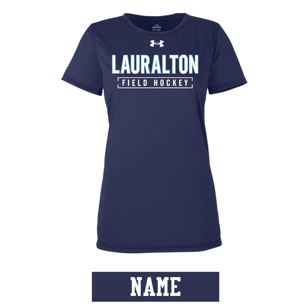 LH Field Hockey UA Short Short Sleeve Logowear LH Field Hockey Navy Ladies XS
