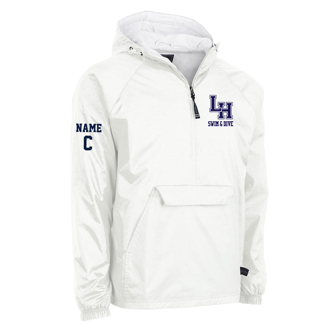 LH Swim & Dive 1/4 Zip Hooded Windjacket Logowear LH Swim & Dive White Adult S