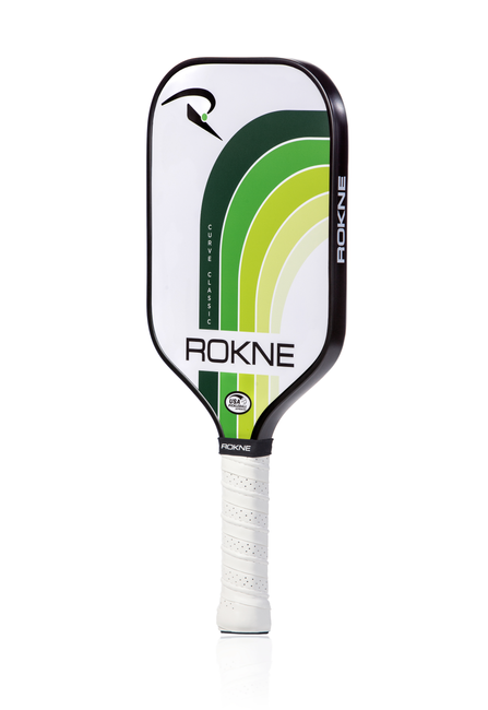 Rokne Curve Classic Pickleball Paddle Equipment Rokne Limeade  