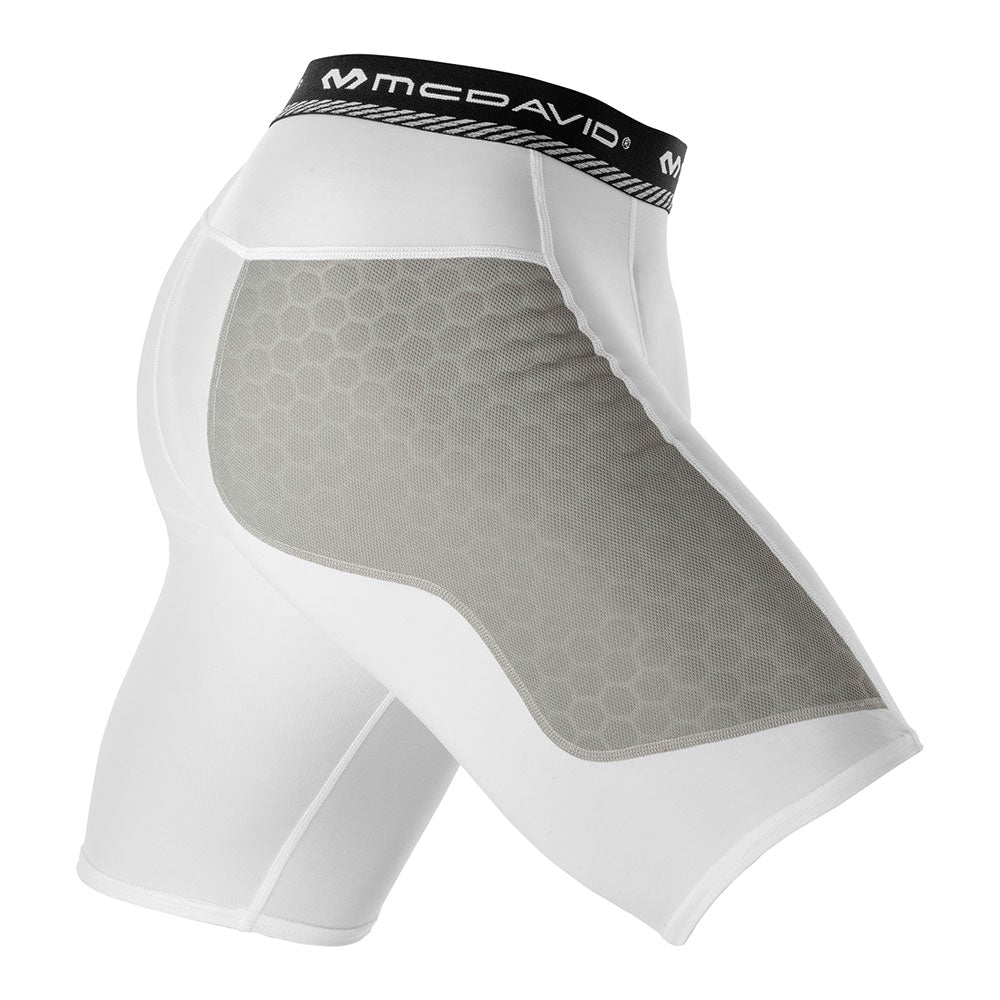 McDavid Youth HEX® Thin Sliding Short Apparel United Sports Brands White Small 