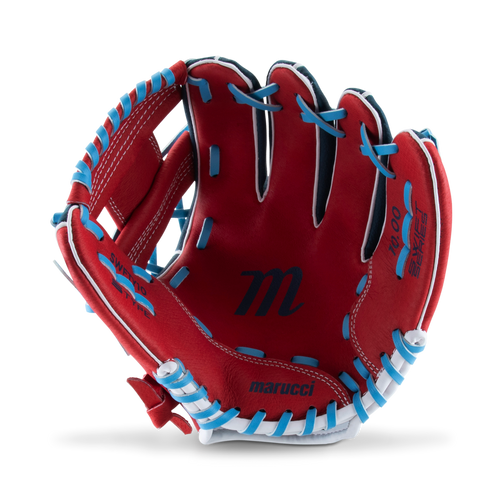 Marucci Swift S Type Youth 10" Glove Equipment MARUCCI Navy Blue/Red Right Hand Throw 