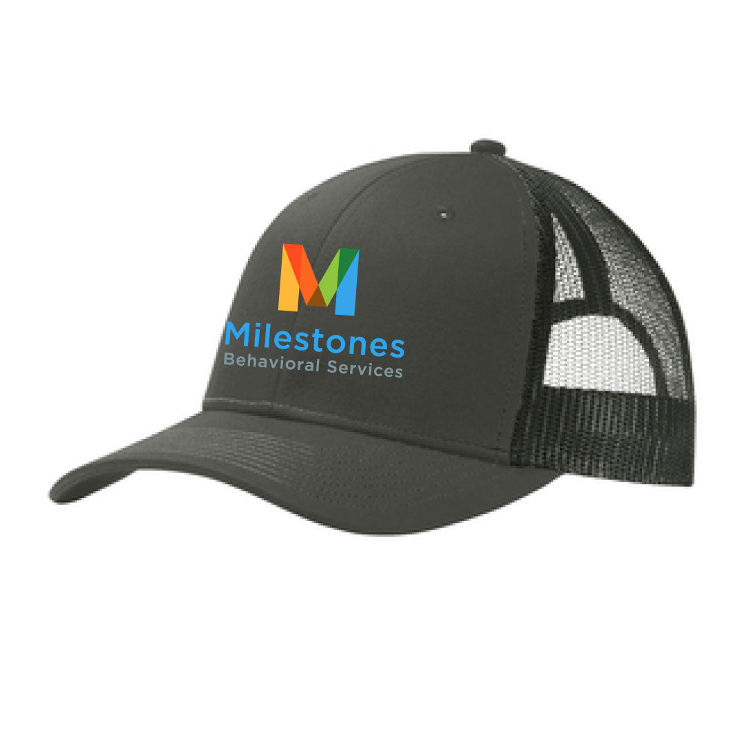 Milestones Snapback Hat Logowear Milestones Behavioral Services Iron