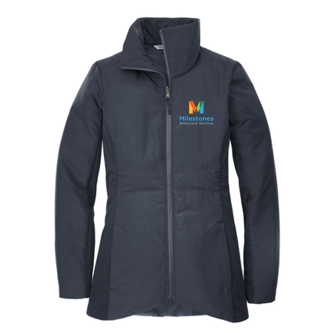 Milestones Insulated Jacket Logowear Milestones Behavioral Services   