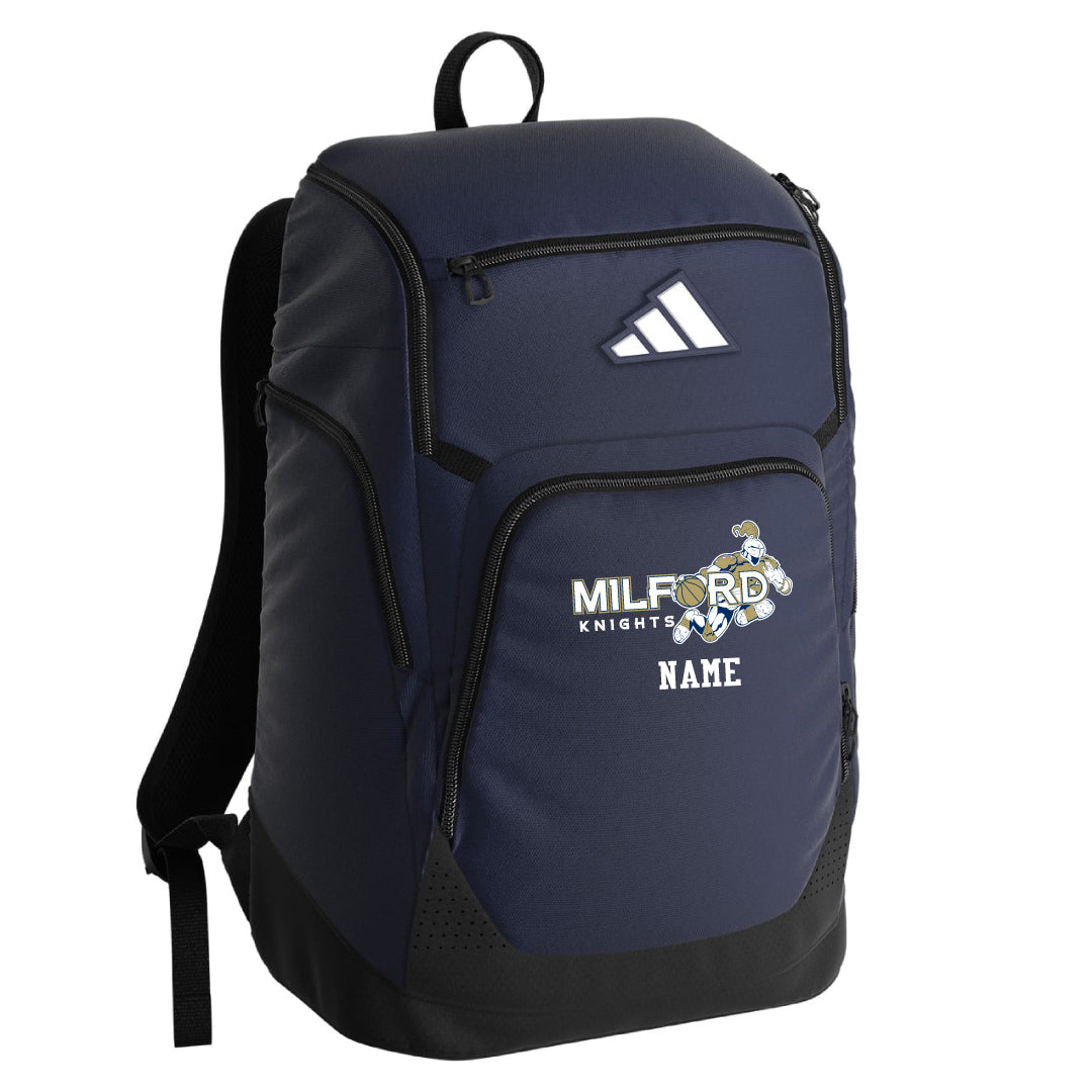 Milford Knights Basketball Adidas Backpack Logowear Milford Knights Basketball   
