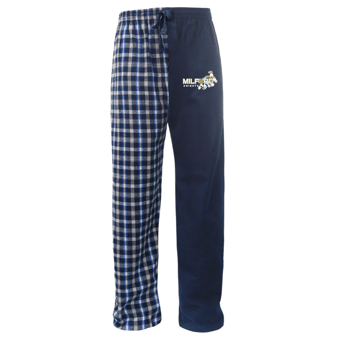 Milford Knights Basketball Flannel Bottoms Logowear Milford Knights Basketball Navy Halftime Youth S 