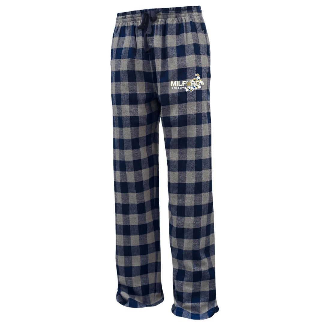 Milford Knights Basketball Flannel Bottoms Logowear Milford Knights Basketball Buffalo Navy Youth S