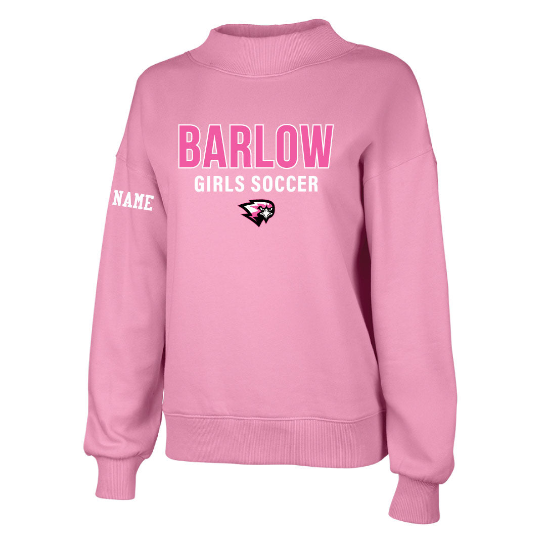 Barlow Girls Soccer Mockneck Sweatshirt