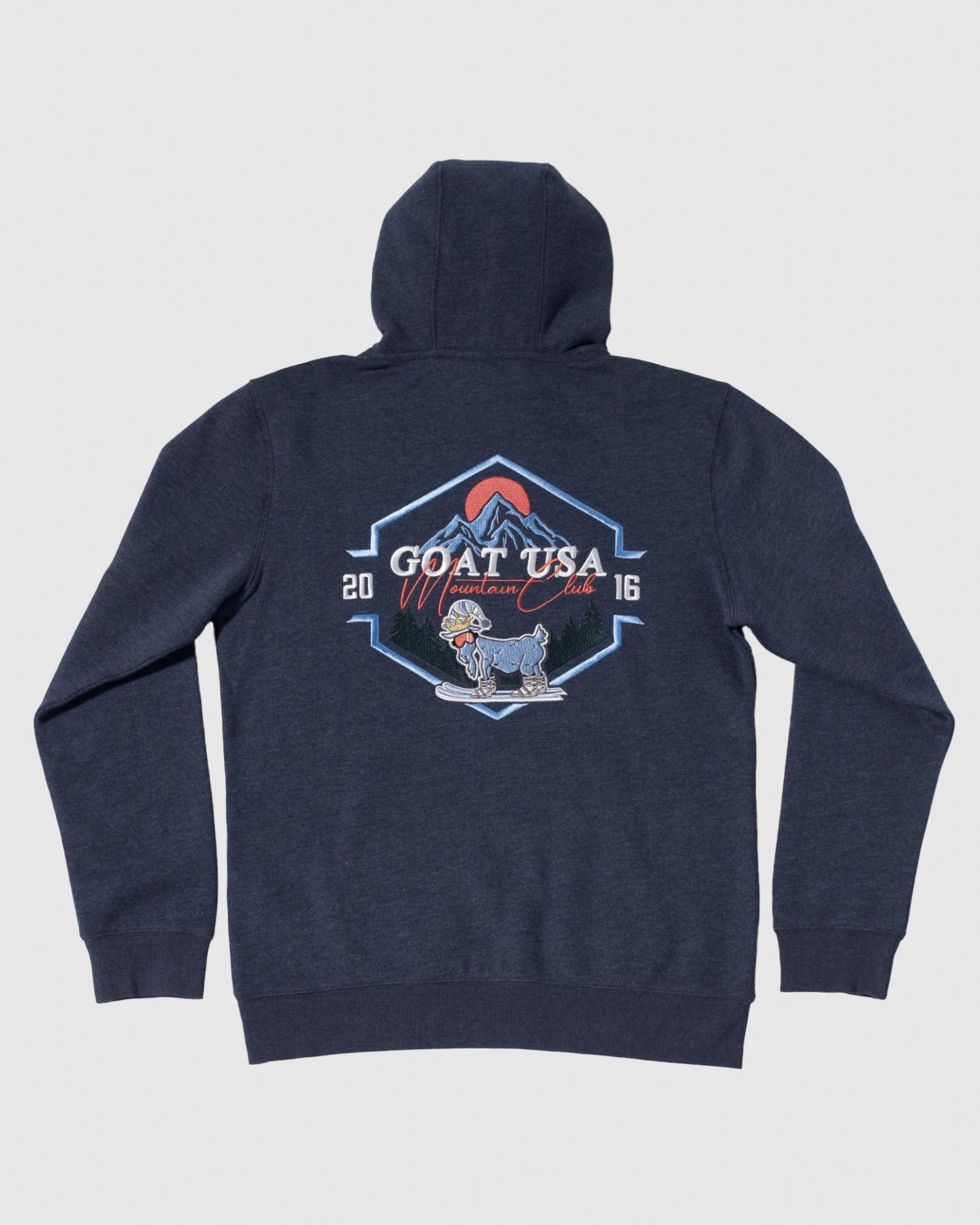 Goat USA Youth Mountain Club Hooded Sweatshirt Apparel Goat USA Navy Youth Small 