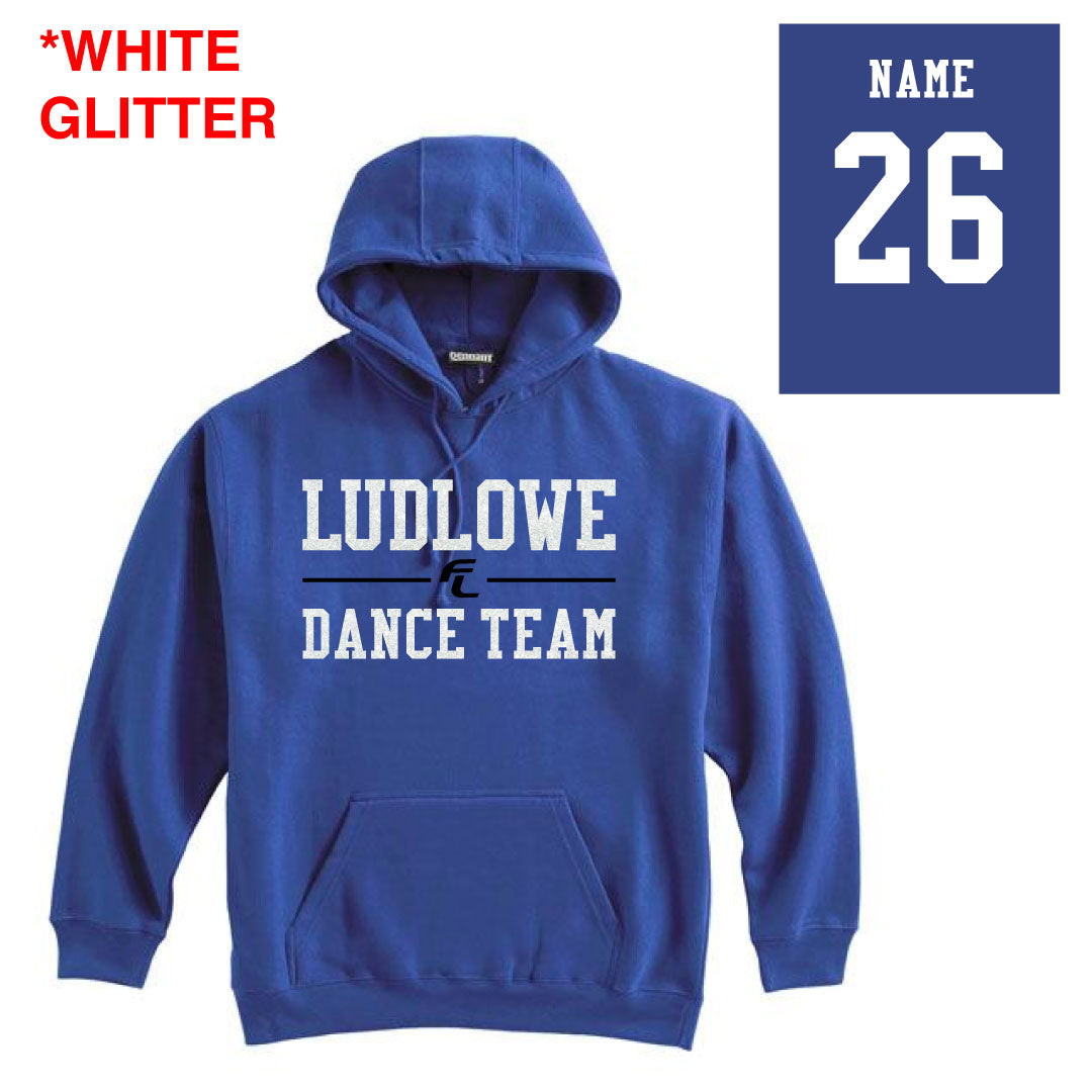 FL Dance Hooded Sweatshirt Logowear Fairfield Ludlowe Dance Royal Adult XS