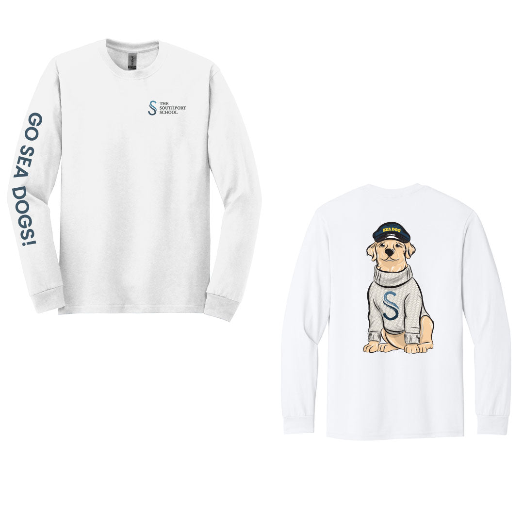 The Southport School Schooner Cotton Long Sleeve Logowear The Southport School Mens S