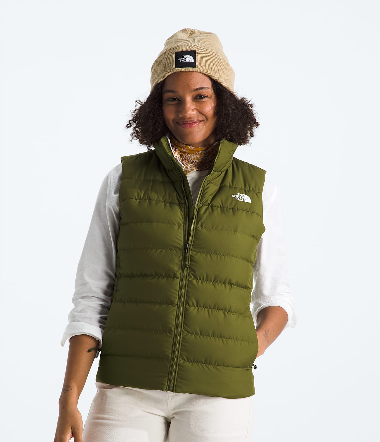 The North Face Women's Aconcagua 3 Vest Apparel North Face Forest Olive-PIB Small