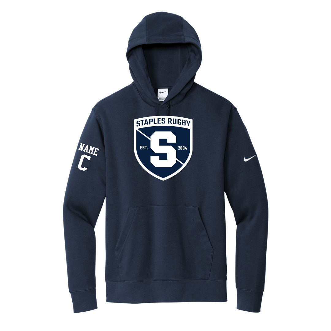 Staples Rugby Nike Hooded Sweatshirt Logowear Staples Rugby Navy Adult XS
