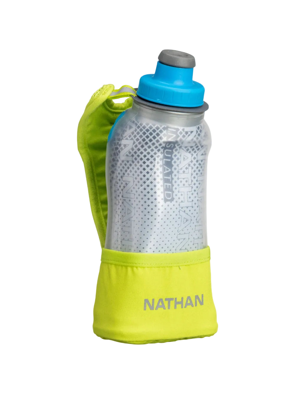Nathan Quick Squeeze Lite 12oz Insulated Accessories United Sports Brands Finish Lime/Blue Me Away