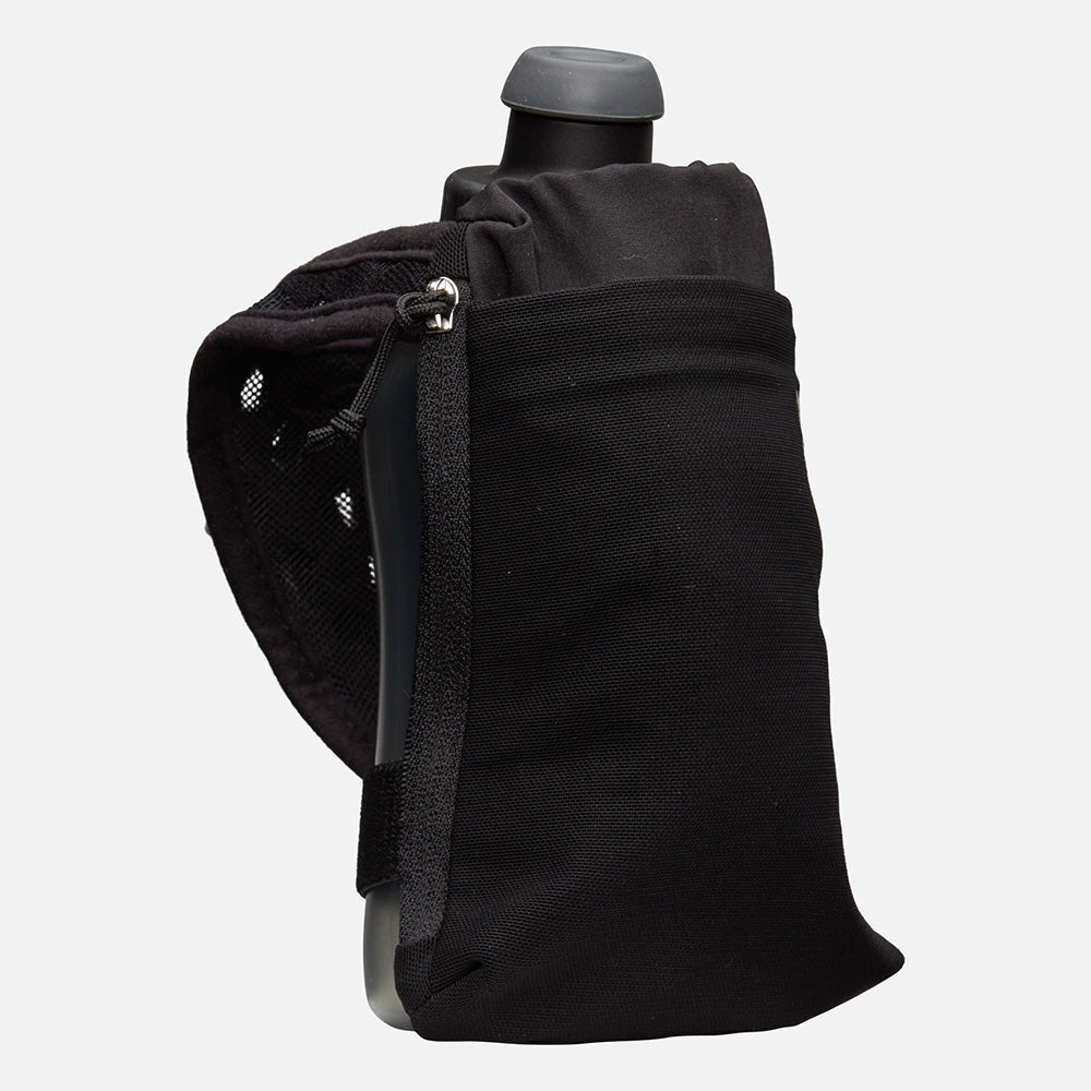 Nathan SpeedDraw 2 Flask 12oz Hydration Nathan Black/Reflective Silver
