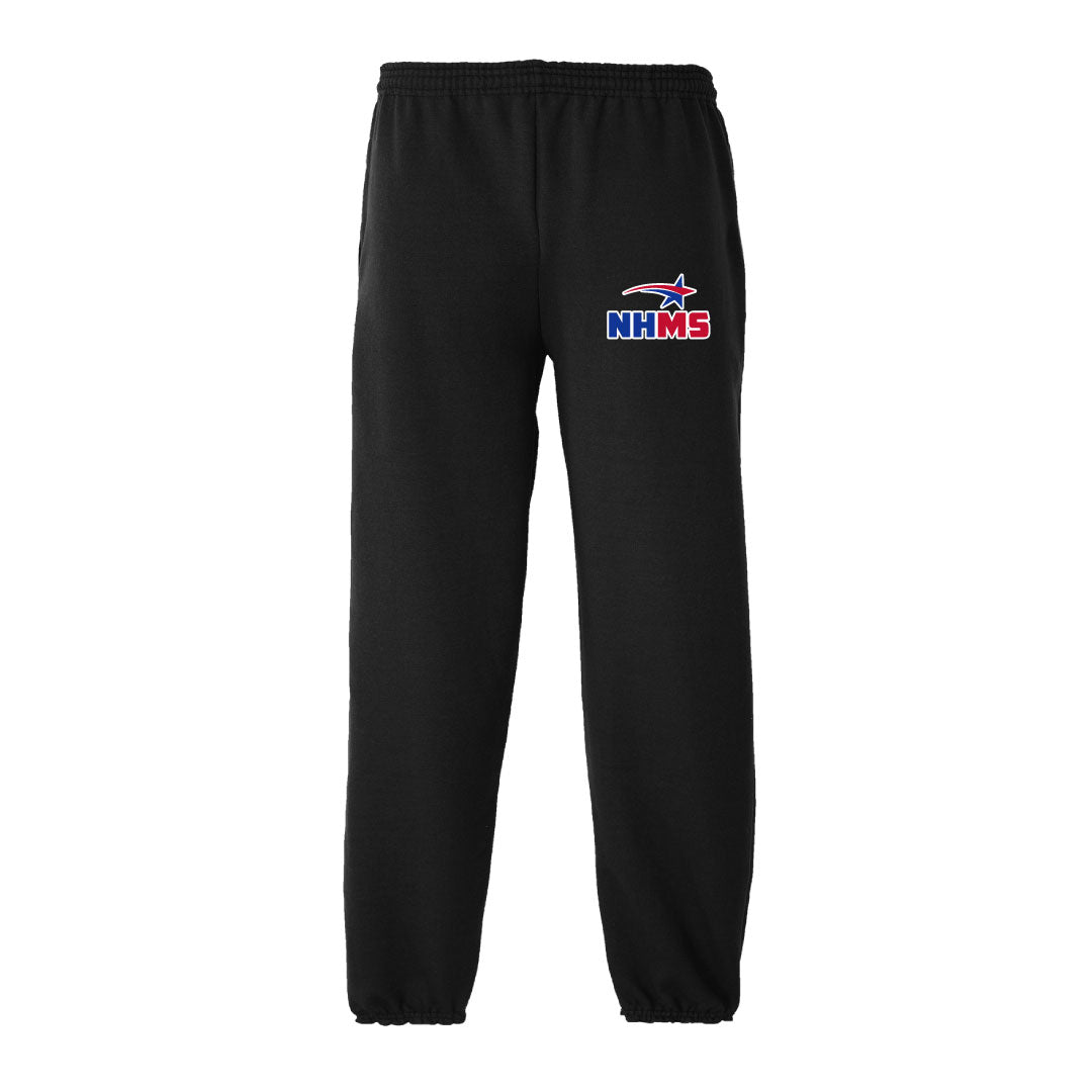 NHMS Closed Bottom Sweatpants Logowear ASF Sports & Outdoors Black Youth M