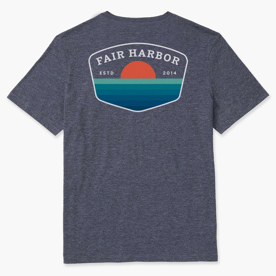Fair Harbor Men's Kismet Printed Tee Apparel Fair Harbor Navy Seaside Sunset Small 