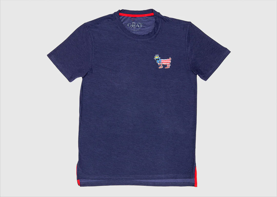 Goat USA Youth Freedom Athletic T-Shirt Apparel Goat USA Navy Youth Medium 