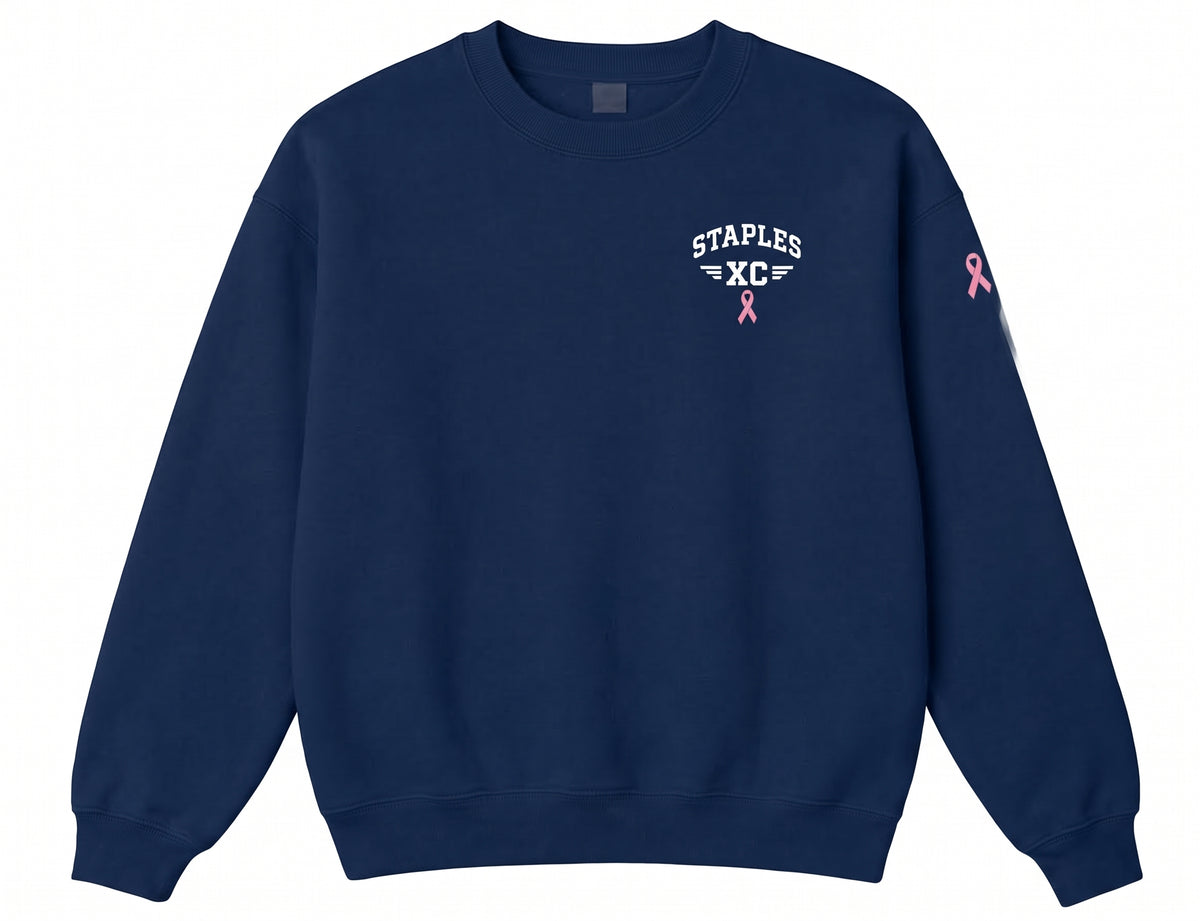 Staples Girls XC Crewneck Sweatshirt-BCA Logowear Staples Girls Cross Country Navy Adult S