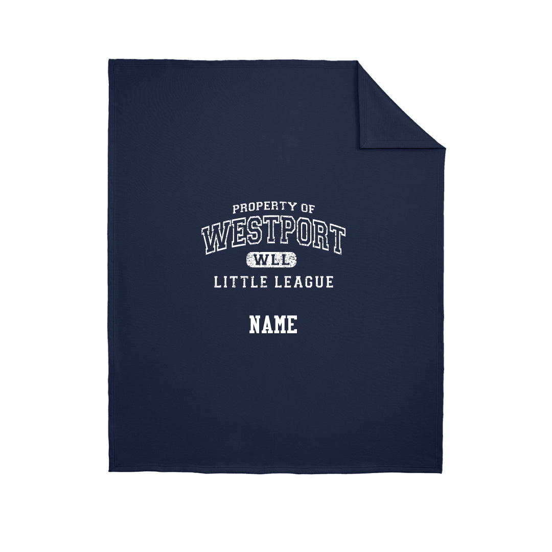 Westport LL Baseball Fleece Blanket