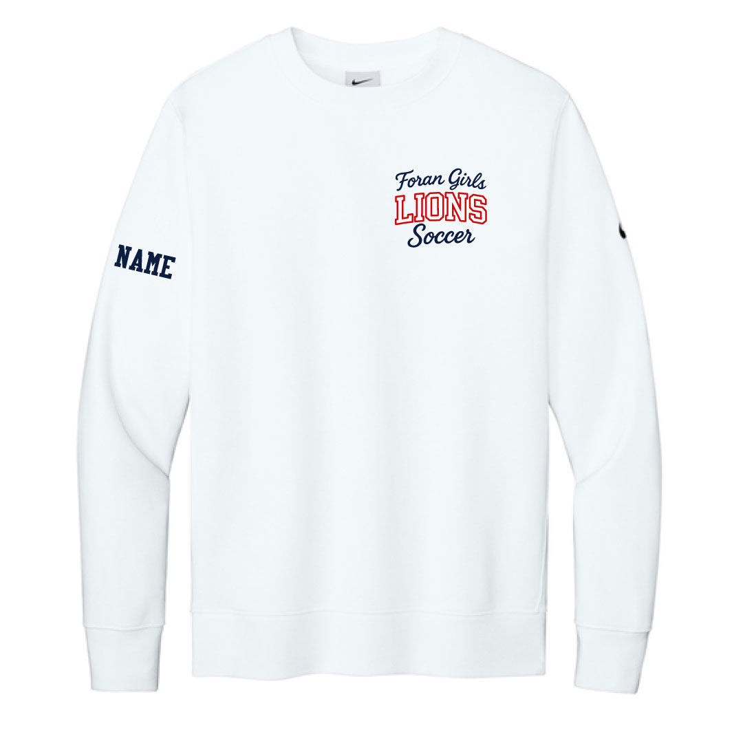 Foran Girls Soccer Nike Crewneck Sweatshirt