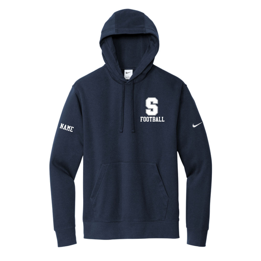 Staples Football Nike Hoodie Logowear Staples Football Navy Mens XS