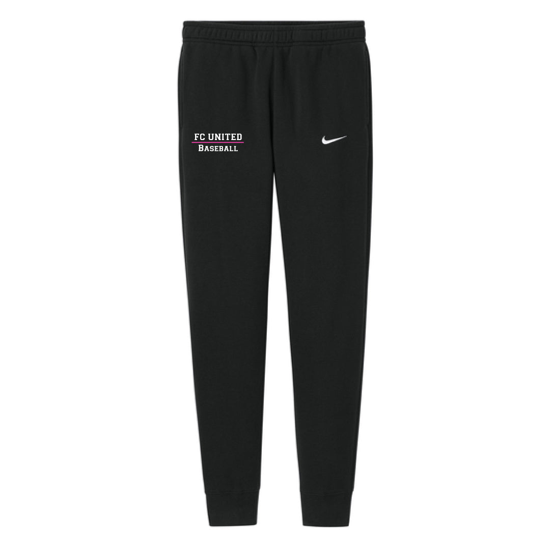 FCU Travel Baseball Nike Jogger-TEXT FCU Travel Baseball Black Adult XS