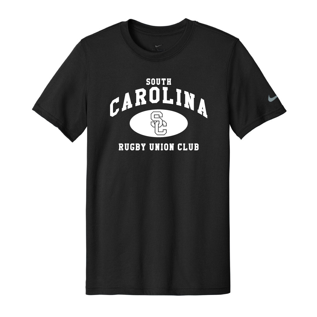 USC Rugby Union Club Nike Tee Logowear University of So. Carolina Rugby Black Mens S