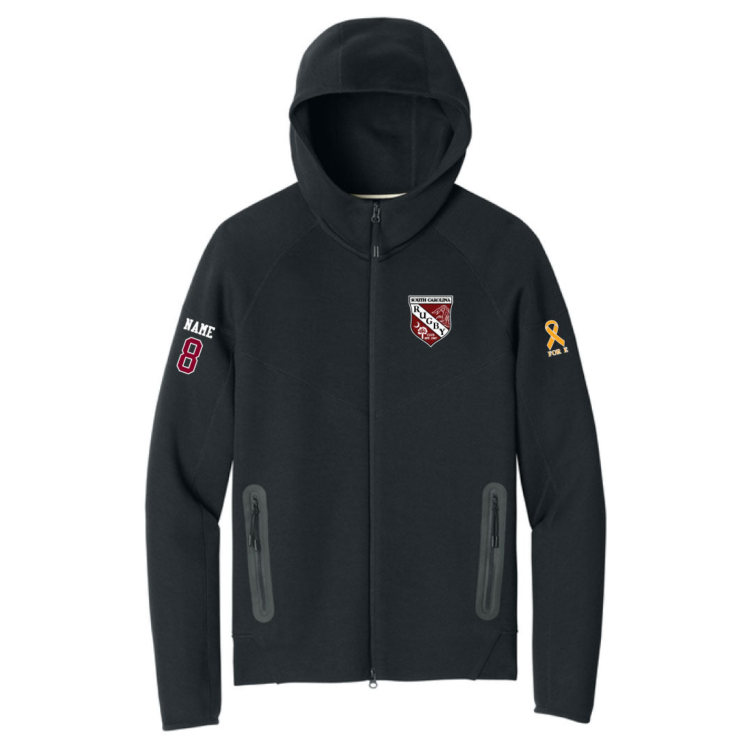 USC Rugby Nike Tech Fleece Full-Zip Hoodie Logowear University of So. Carolina Rugby Black Mens S