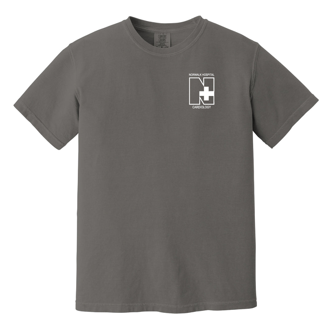 Norwalk Hospital Cardiology Comfort Colors Short Sleeve Tee Logowear Norwalk Hospital Cardiology Grey Adult S 