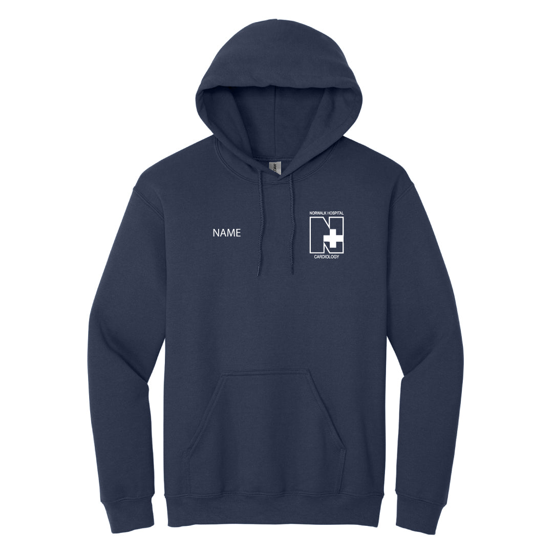 Norwalk Hospital Cardiology Hooded Sweatshirt Logowear Norwalk Hospital Cardiology Navy Adult S 