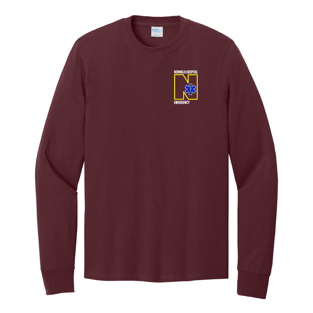 Norwalk Hospital Emergency Cotton Long Sleeve Logowear Norwalk Hospital Emergency Adult S