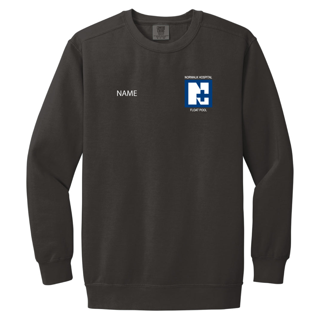 Norwalk Hospital Float Pool Comfort Color Crewneck Sweatshirt Logowear Norwalk Hospital Float Pool Pepper Adult S 