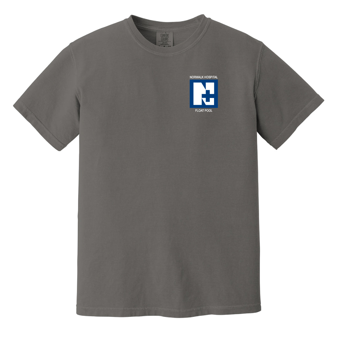 Norwalk Hospital Float Pool Comfort Color Short Sleeve Logowear Norwalk Hospital Float Pool Grey Adult S 