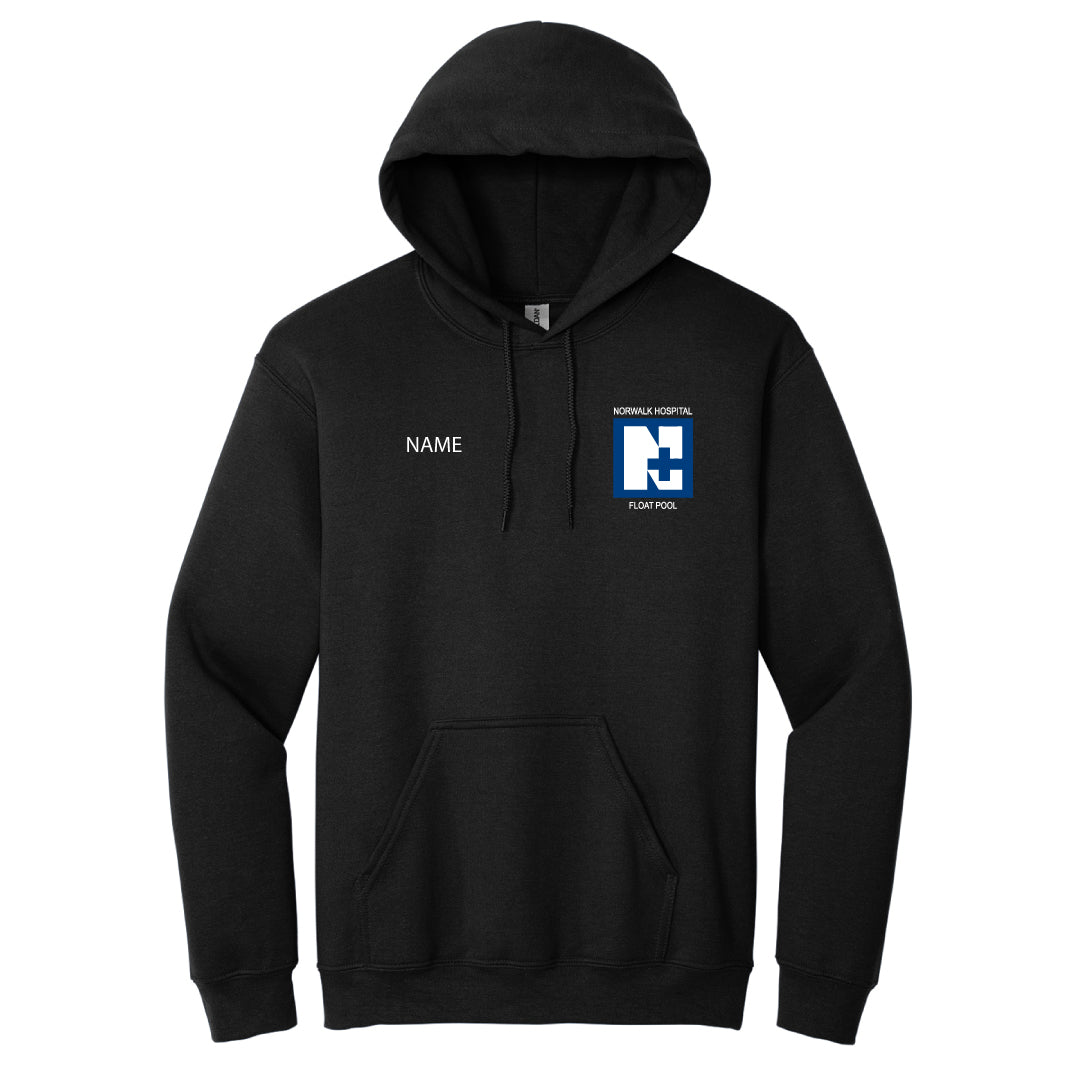 Norwalk Hospital Float Pool Hooded Sweatshirt Logowear Norwalk Hospital Float Pool Black Adult S 