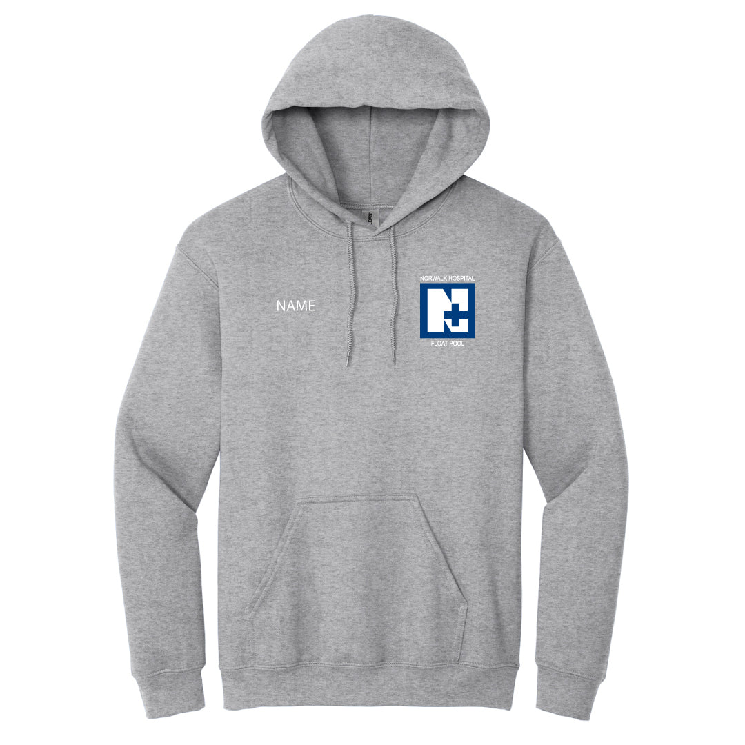 Norwalk Hospital Float Pool Hooded Sweatshirt Logowear Norwalk Hospital Float Pool Grey Adult S 