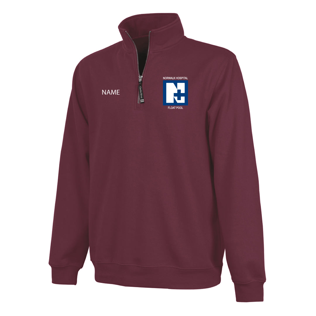 Norwalk Hospital Float Pool 1/4 Zip Sweatshirt Logowear Norwalk Hospital Float Pool Adult XS  