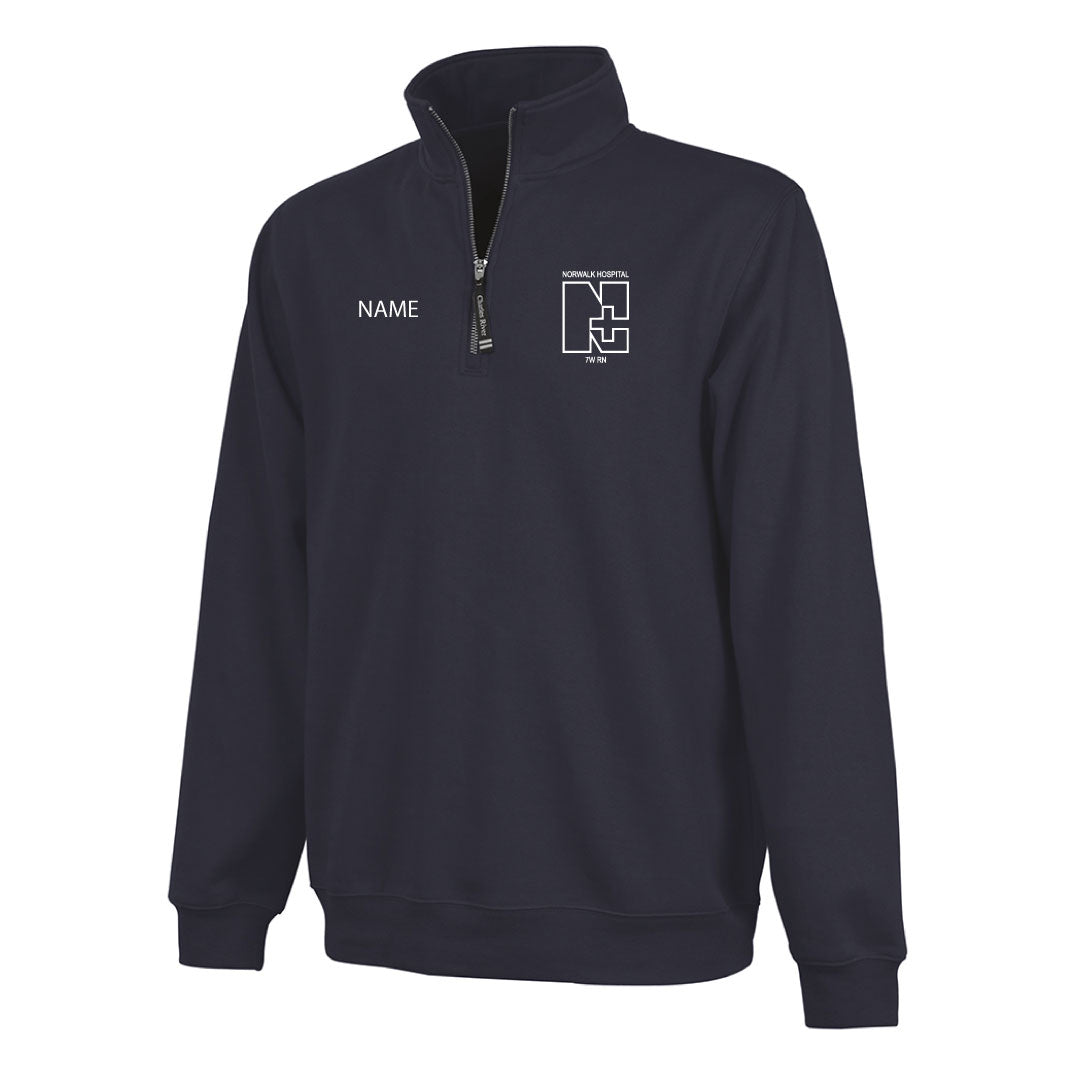 Norwalk Hospital Neuro Patient Care 1/4 Zip Sweatshirt Logowear Norwalk Hospital Neuro Patient Care Navy Adult XS 