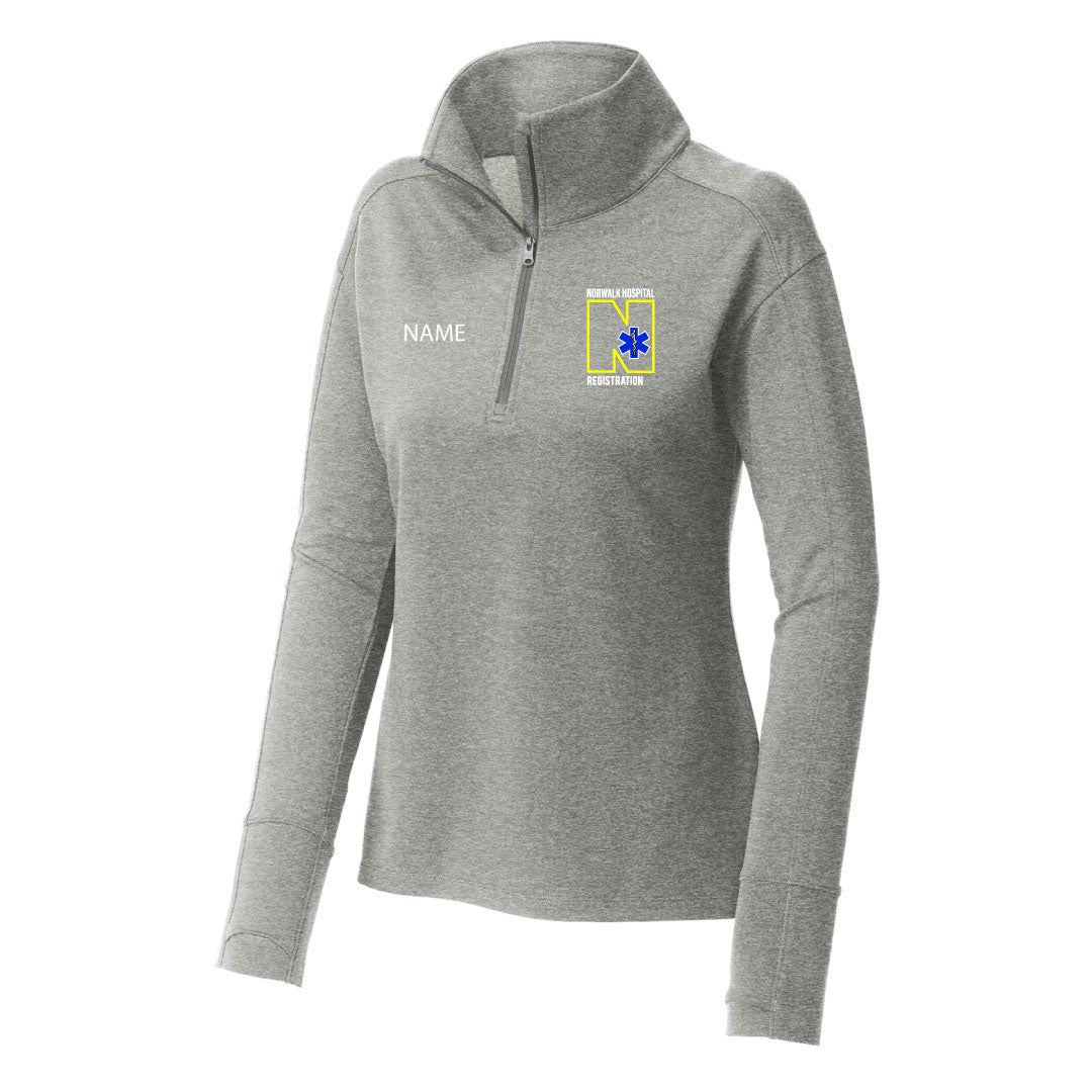 Norwalk Hospital Registration Wicking Fleece 1/4 Zip
