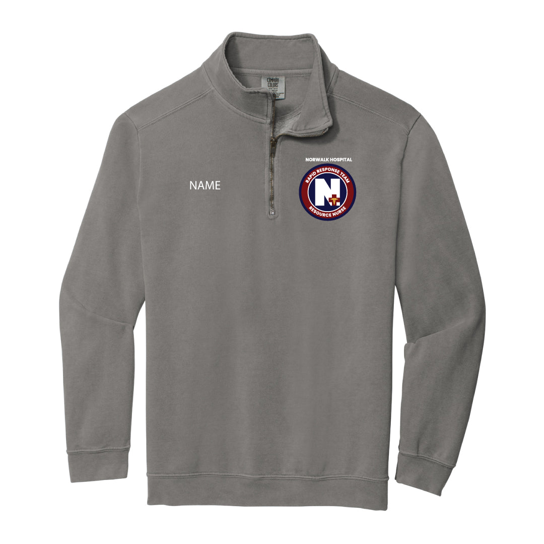 Norwalk Hospital RRT Comfort Colors 1/4 Zip Sweatshirt