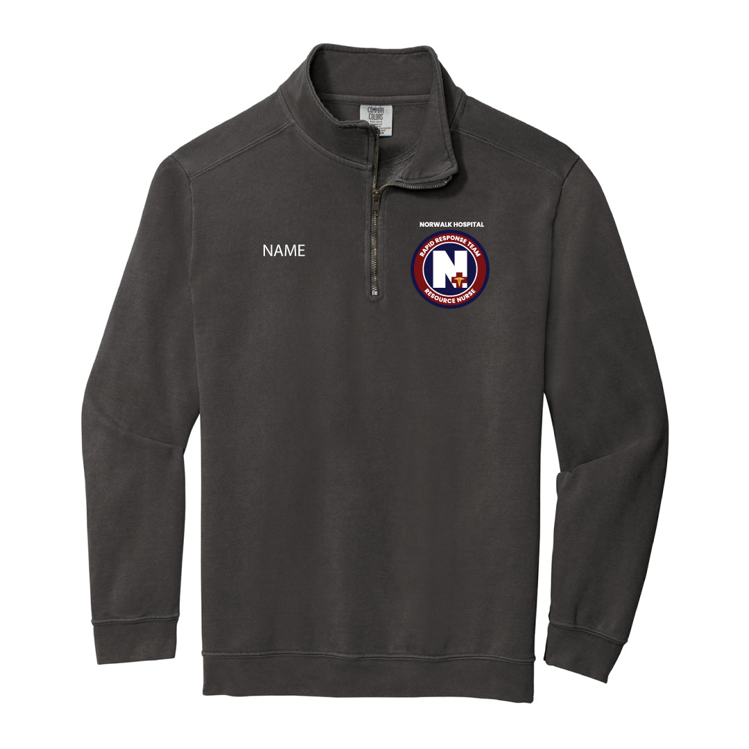 Norwalk Hospital RRT Comfort Colors 1/4 Zip Sweatshirt