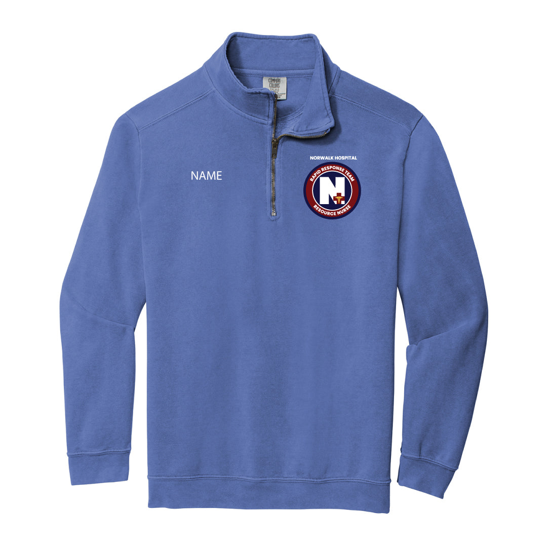 Norwalk Hospital RRT Comfort Colors 1/4 Zip Sweatshirt