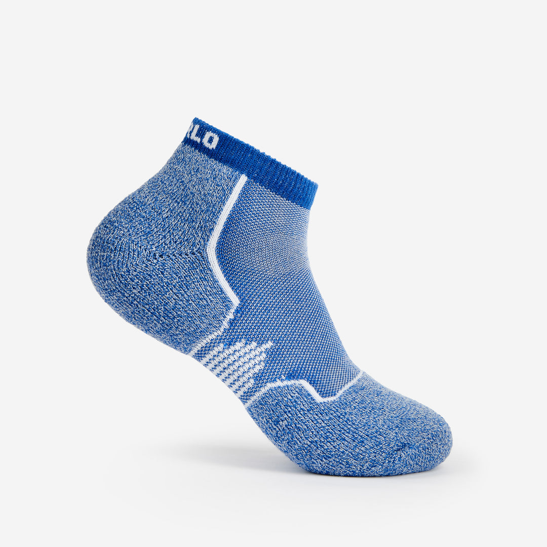 Thorlo Light Cushion Low Cut Pickleball Socks Apparel Thorlo Royal Blue Small 