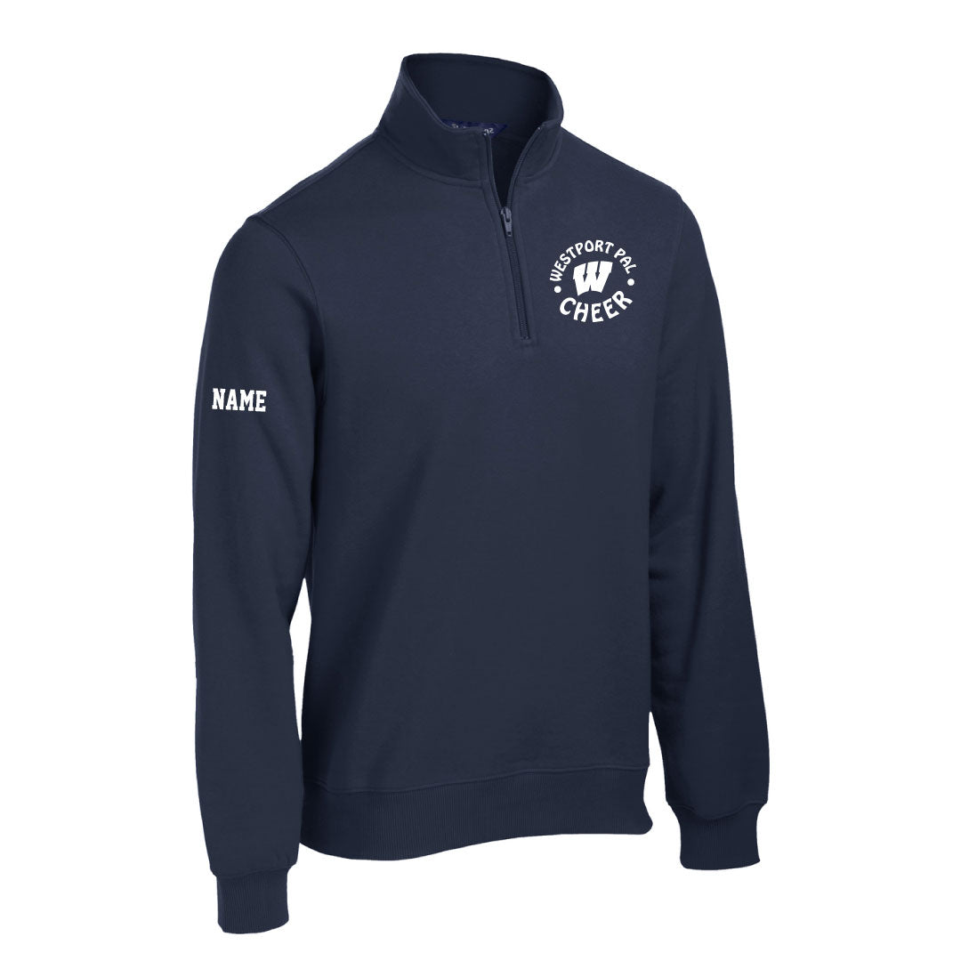 Westport PAL Cheer 1/4 Zip Sweatshirt Logowear Westport PAL Cheer Navy Mens S