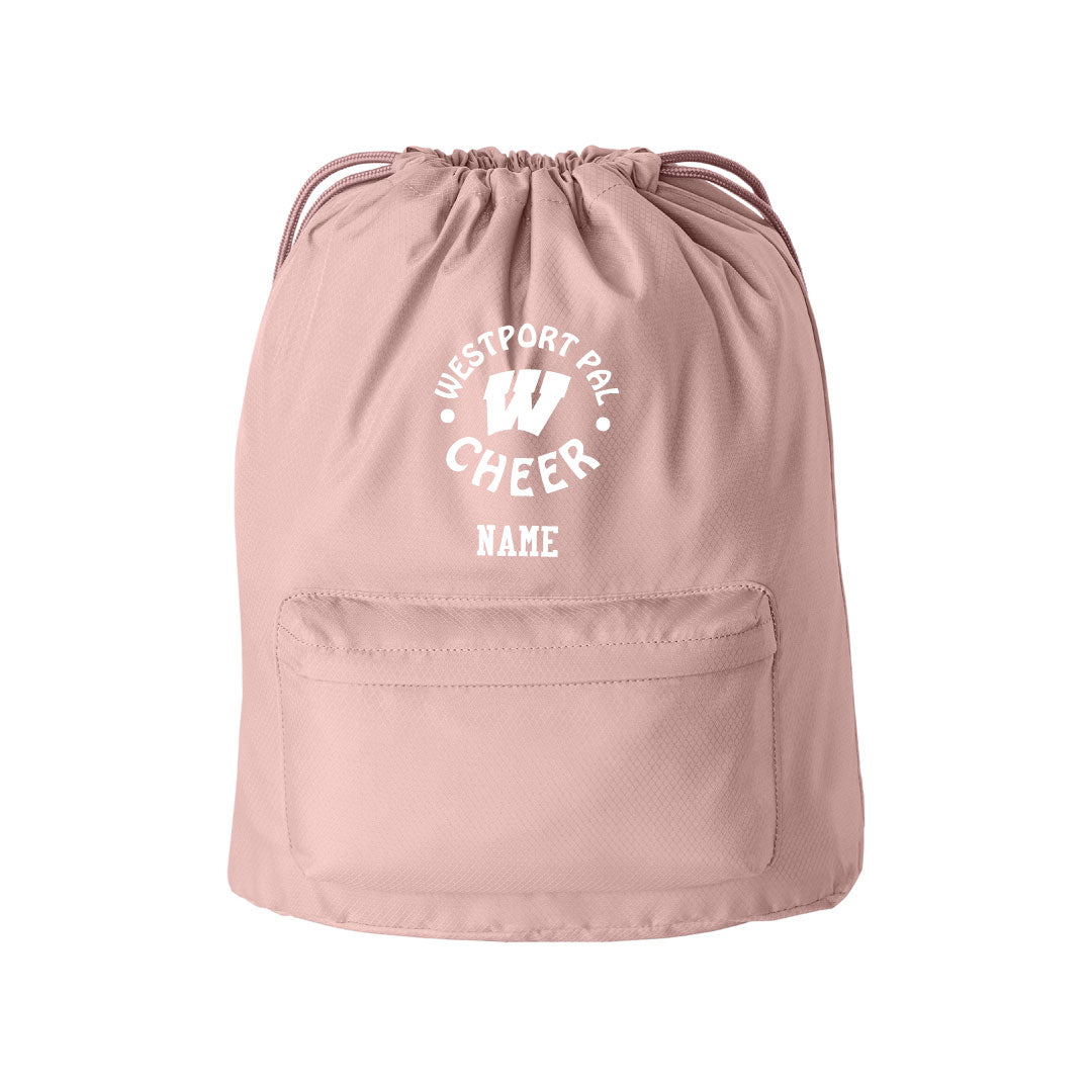Westport PAL Cheer Cinch Bag Logowear Westport PAL Cheer Rose