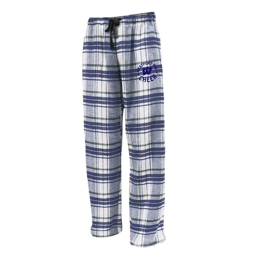 Westport PAL Cheer Flannel Pants Logowear Westport PAL Cheer White/Navy Youth S
