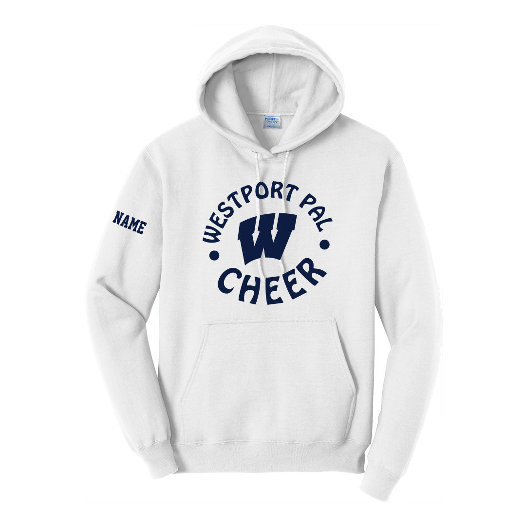 Westport PAL Cheer Hooded Sweatshirt Logowear Westport PAL Cheer White Youth S
