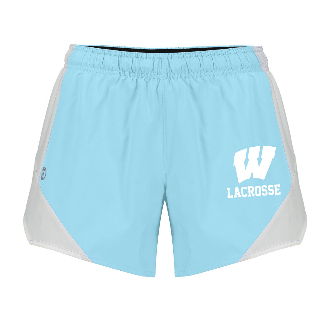 Westport PAL Girls Lacrosse Shorts Logowear Westport PAL Girls Lacrosse Aqua/white Ladies XS 