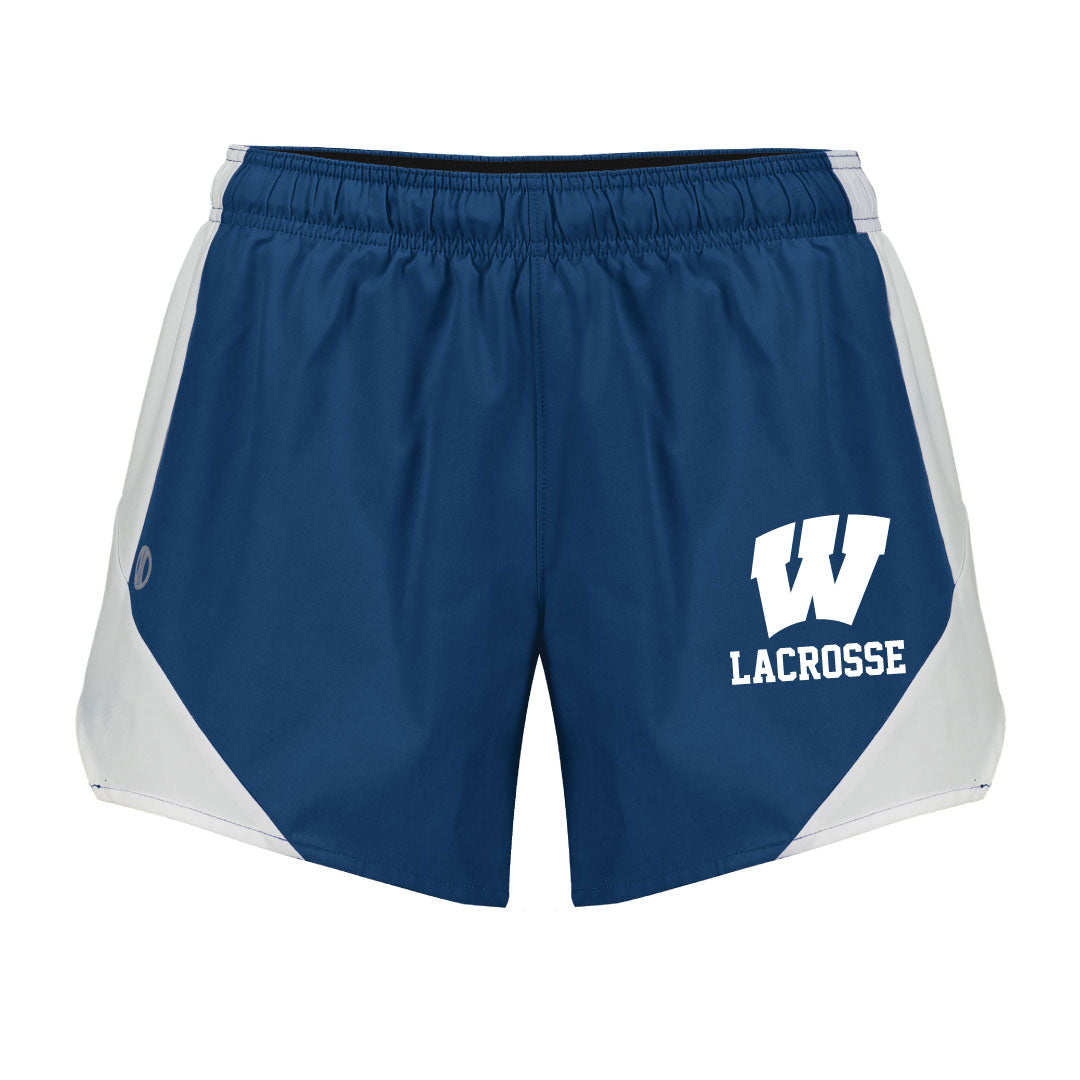 Westport PAL Girls Lacrosse Shorts Logowear Westport PAL Girls Lacrosse Navy/white Ladies XS 