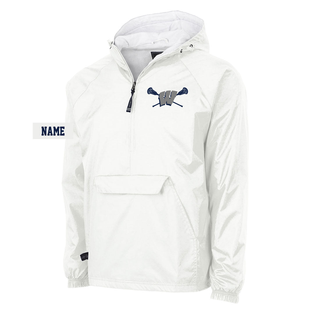 Westport PAL Girls Lacrosse Hooded 1/4 Zip Wind Jacket Logowear Westport PAL Girls Lacrosse