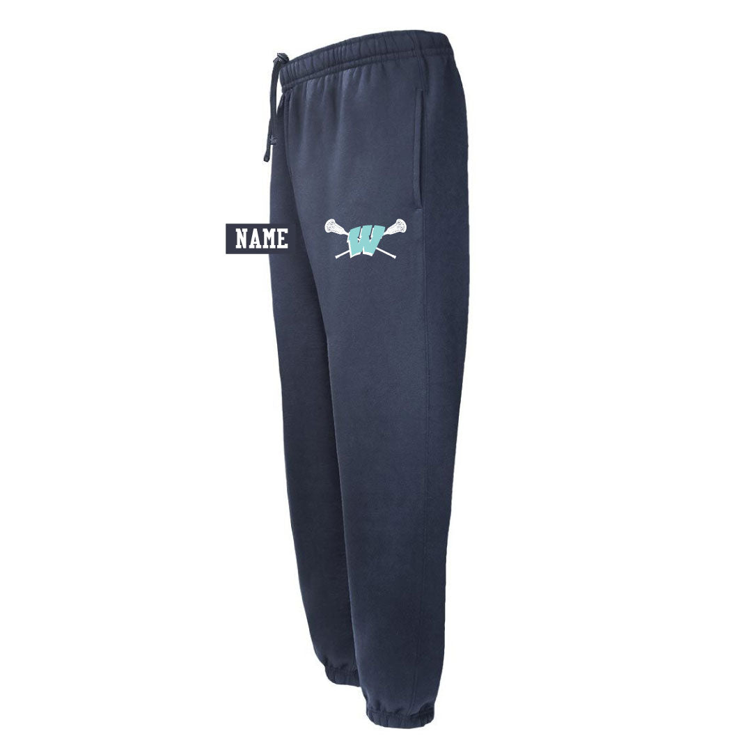 Westport PAL Girls Lacrosse Closed Leg Sweatpant Logowear Westport PAL Girls Lacrosse Youth S